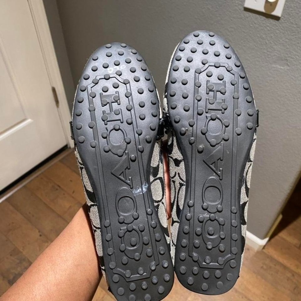 Coach black and white loafers Size 8 - Picture 6 of 8